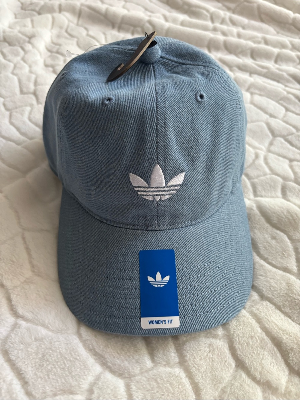 adidas Light Blue Trefoil Cap with White Logo